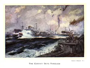 Correspondence Prints: WW2 Christmas card, Royal Navy sea battle