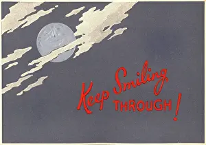 Optimism Prints: WW2 Christmas card, Keep Smiling Through