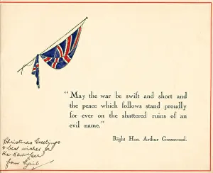 Quote Prints: WW2 Christmas Card, Union Jack