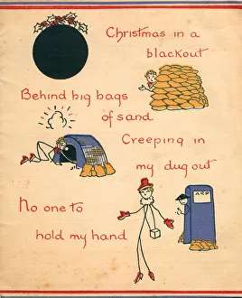 Blackout Prints: WW2 Christmas Greetings Card