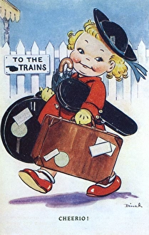 Rosy Collection: WW2 - Comic Postcard - Cheerio