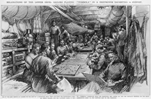 Sailors Prints: WW2 Destroyer crew relaxing