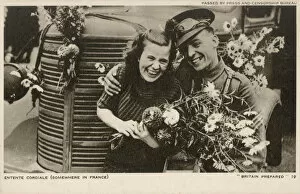 Images Dated 3rd September 2019: WW2 - Entente Cordiale - Somewhere in France
