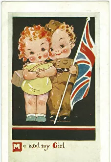 WW2 era - Comic Postcard - Me and My Girl