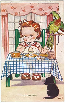 Steadfast Collection: WW2 era - Comic Postcard - Good Egg