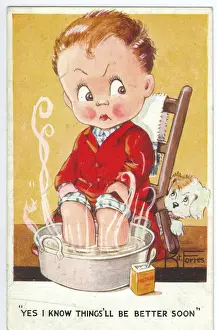 WW2 era - Comic Postcard - I know things ll be better soon