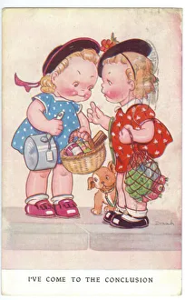 Suggests Prints: WW2 era - Comic Postcard - I ve Come to the Conclusion