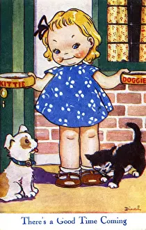 Confidence Prints: WW2 era - Comic Postcard - Theres a Good Time Coming