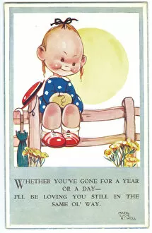 WW2 era - Comic Postcard - Whether you ve gone