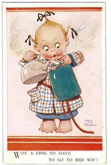 WW2 era - Comic Postcard - Wot a fing to have