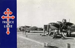 Images Dated 14th August 2018: WW2 - The Free French Air Force in Africa
