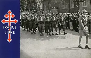 Parading Prints: WW2 - Free French Troops march through London