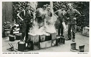 Images Dated 24th April 2019: WW2 - Getting ready for the Troops - Somewhere in France