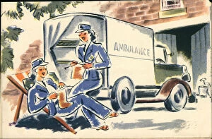 Burrows Collection: WW2 - The Girls Of Today, Ambulance Girls