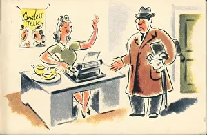 Task Prints: WW2 - The Girls Of Today, Careless Talk