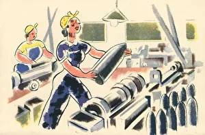 Handling Prints: WW2 - The Girls Of Today, Munitions