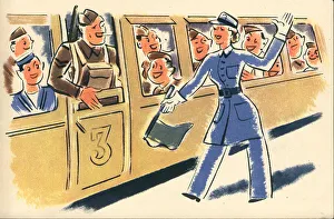 Burrows Prints: WW2 - The Girls Of Today, Porteress