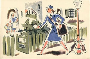 Burrows Collection: WW2 - The Girls Of Today, Post Girl
