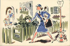Delivering Prints: WW2 - The Girls Of Today, Post Girl