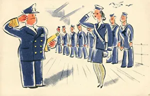 Today Prints: WW2 - The Girls Of Today, W. R. E. N. Salute
