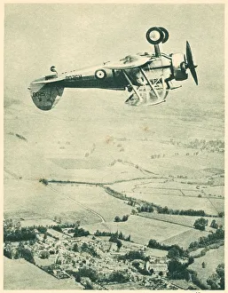 Employed Prints: WW2 - Gloster Fighter Flying Upside Down