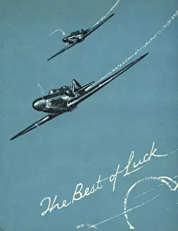 WW2 greetings card, The Best of Luck