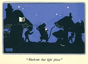 Black Out Prints: WW2 Greetings Card, Blackout