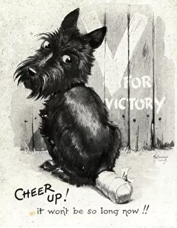 WW2 greetings card, Cheer up