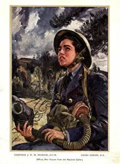 Correspondence Collection: WW2 greetings card, Corporal Joan Pearson