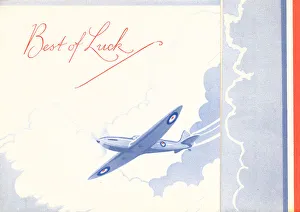 Themed Prints: WW2 Greetings Card, Fighter Plane