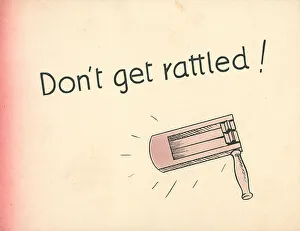 Attacks Collection: WW2 Greetings Card, Gas Rattle