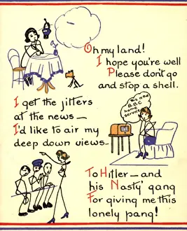 WW2 greetings card from home