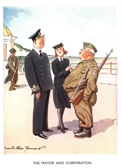 Correspondence Prints: WW2 greetings card, Home Guard