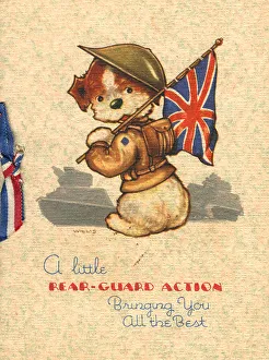 WW2 Greetings Card, Rear-Guard Action