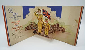 Saluting Collection: WW2 Greetings Card, Saluting Soldiers