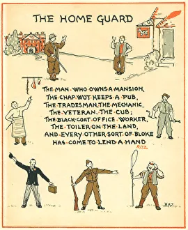 Professions Prints: WW2 Home Guard Greetings Card