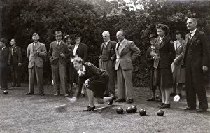 WW2 - Home Front - Red Cross Women playing bowls