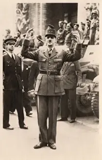 Letoile Prints: WW2 - Liberation of Paris - de Gaulle at Place de l Etoile