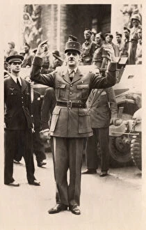 WW2 - Liberation of Paris - de Gaulle at Place de l'Etoile