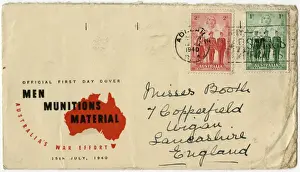 WW2 - Men Munitions Material - Australian First Day Cover