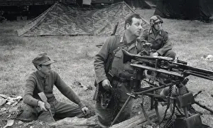 WW2 military re-enactment, Hampshire, England