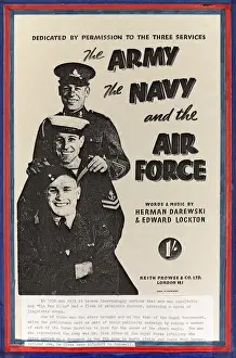 Keith Prints: WW2 music cover -- The Army, The Navy and the Air Force