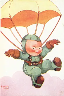 Skies Prints: WW2, Paratroop