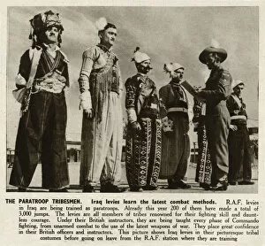 Images Dated 10th October 2019: WW2 - Paratroop Tribesmen of the Iraq Levies