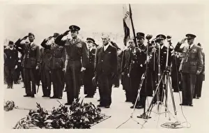 1945 Prints: WW2 Paris Liberation - Eisenhower - Tomb of Unknown Soldier