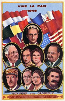 WW2 - Peace in 1945 - Honour the architects of your Liberty