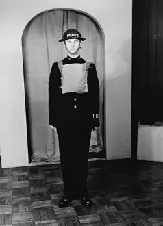 WW2 policeman dressed for the Blitz
