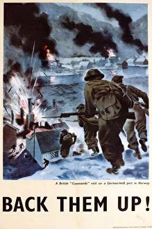 Images Dated 27th February 2013: WW2 poster, Back Them Up