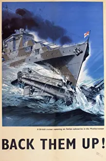 WW2 poster, Back Them Up