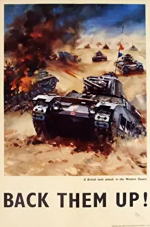 Campaign Prints: WW2 poster, Back Them Up